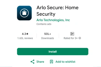 Arlo Secure app